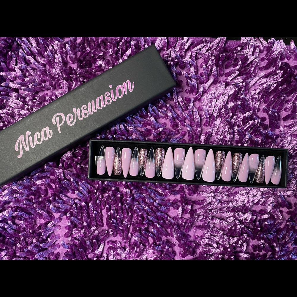 Meet Claire custom made press on nails